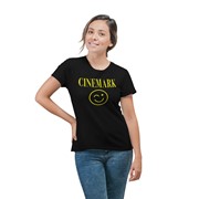 Cinemark "Grunge" Adult Unisex T-shirt - Black 77014 View 2