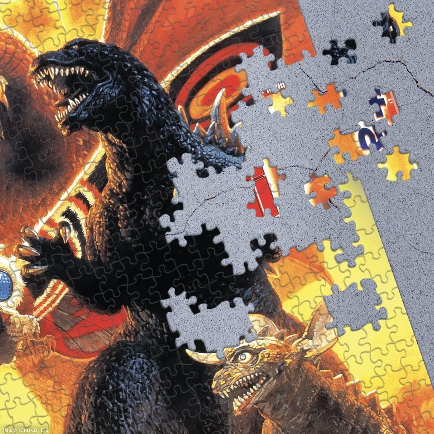 Godzilla Day -Godzilla, Mothra and King Ghidorah 1,000pc Puzzle