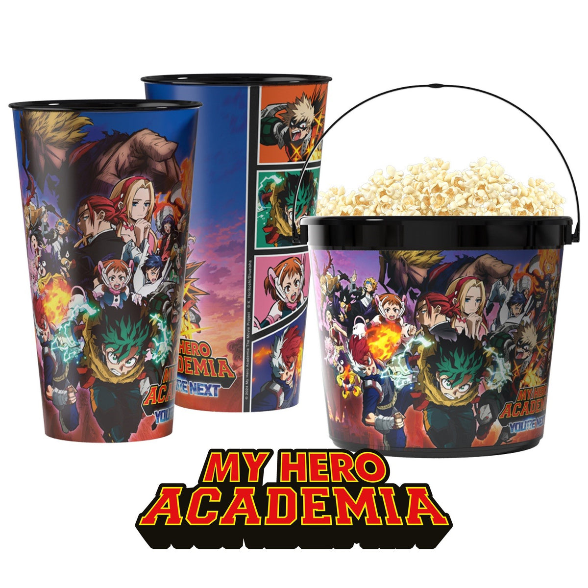 My Hero Academia: You're Next - Popcorn Bucket and Cups Combo