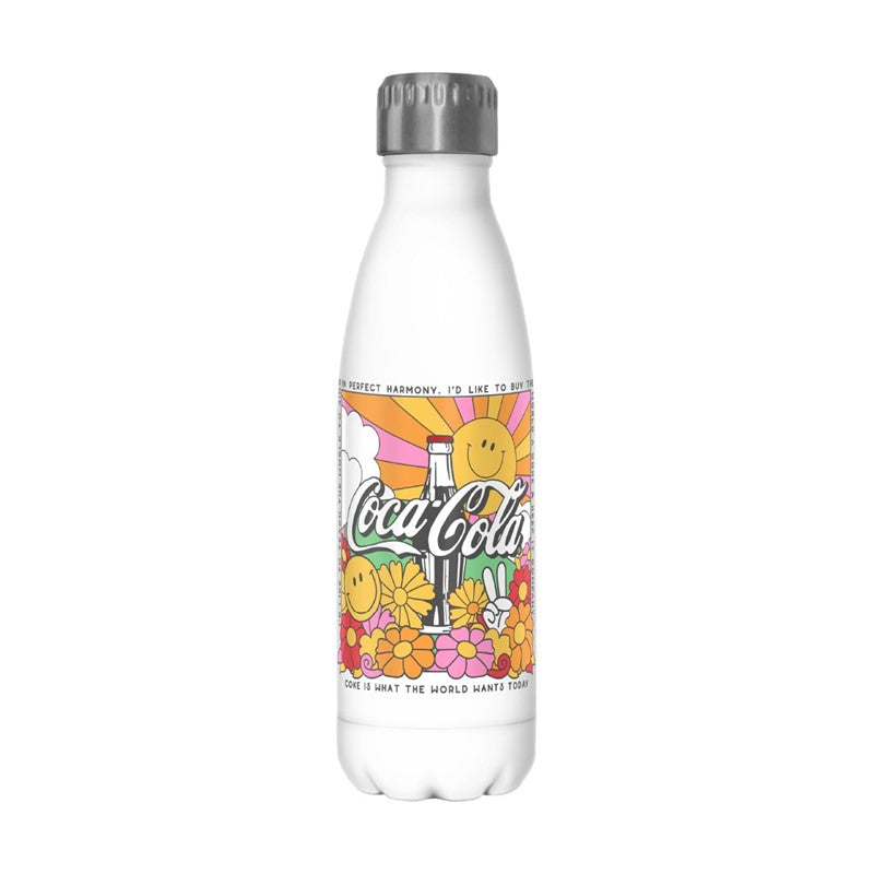 Coca-Cola "Seventies" 17oz. Stainless Steel Water Bottle - White