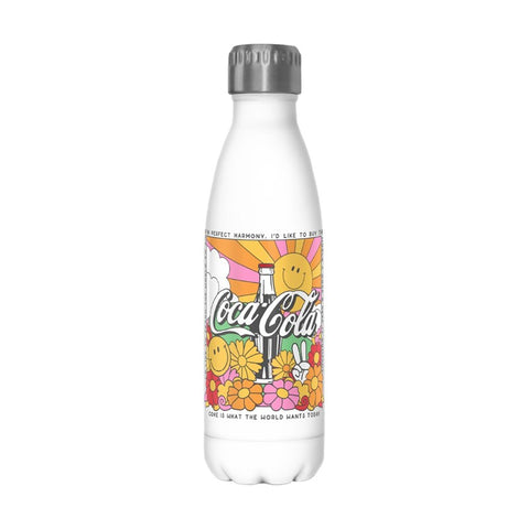 Coca-Cola "Seventies" 17oz. Stainless Steel Water Bottle - White