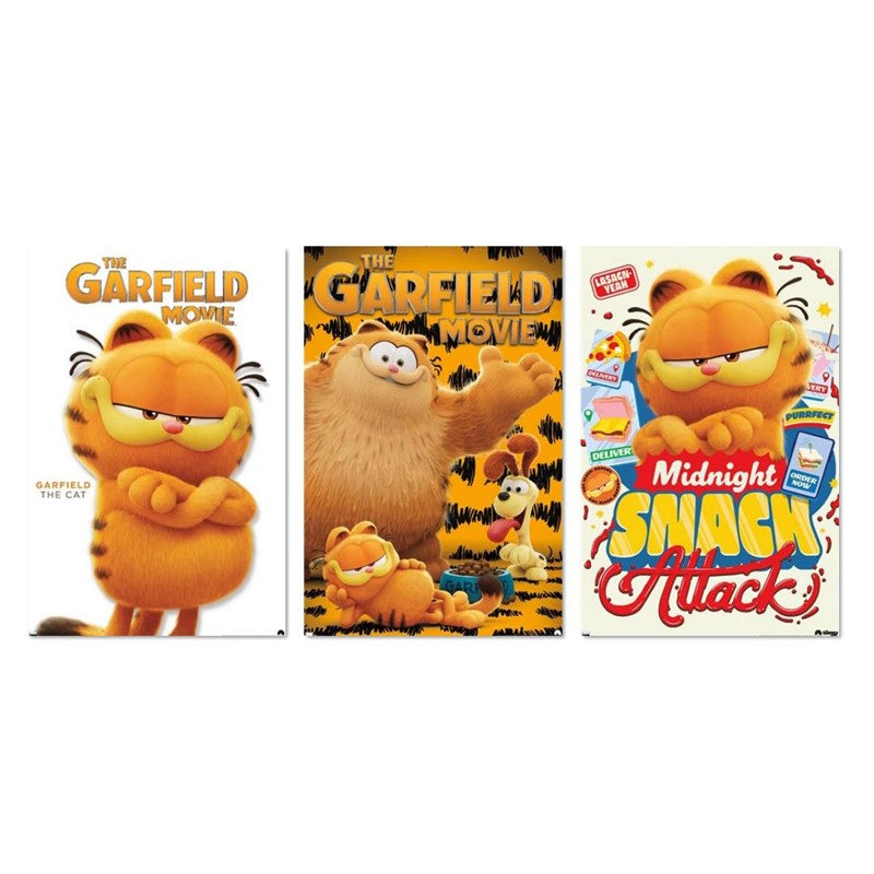 The Garfield Movie 3-Poster Set