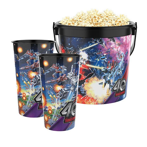 Transformers 40th Anniversary Popcorn Bucket and Cup Combo