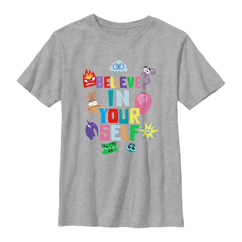 Inside Out 2 "Believe In Your Self" Youth Boy's T-Shirt