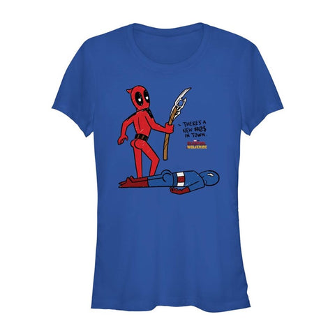 Deadpool "New In Town" Junior's T-Shirt