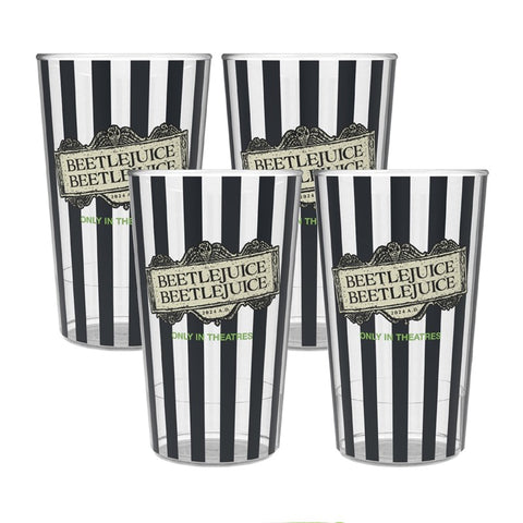 Beetlejuice Beetlejuice Acrylic Bar Cups - Set of 4