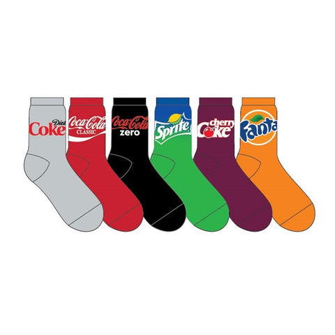 Coca-Cola "6PK Soda" Crew Socks