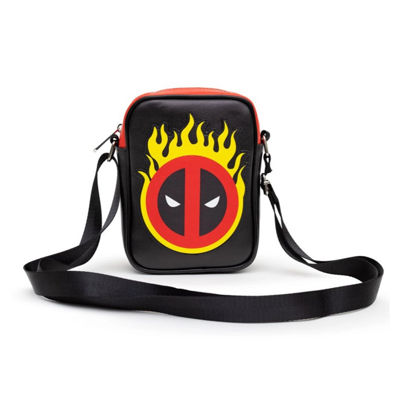 Deadpool Flame Logo Crossbody Bag