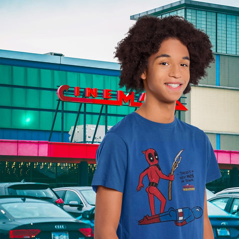 Deadpool "New In Town" Junior's T-Shirt