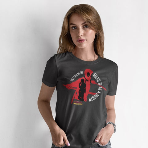 Deadpool "Merc With A Mouth" Junior's T-Shirt