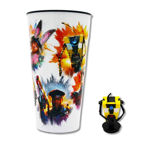 Borderlands Cup and Claptrap Topper Combo Set