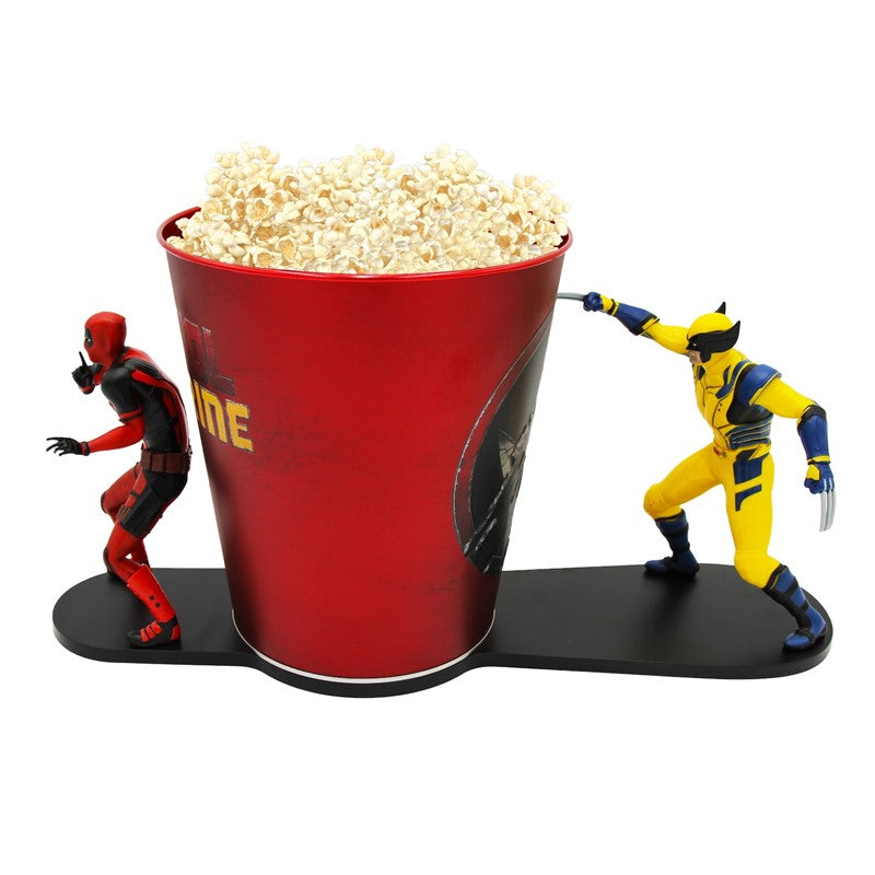 Deadpool & Wolverine 130oz Popcorn Tin W/Characters - PRE-SALE MID NOVEMBER